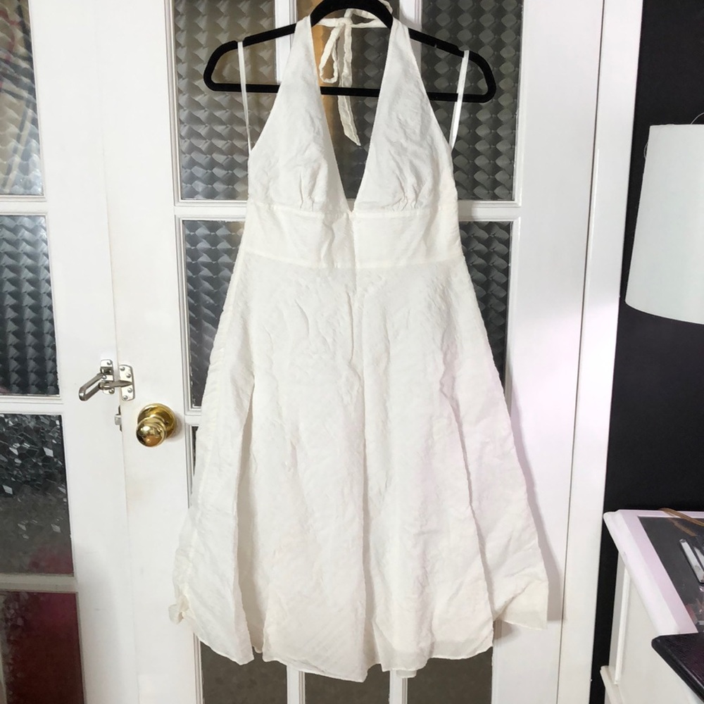 J.Crew white halter dress size 10